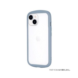 iPhone 15 耐衝撃ハイブリッドケース 「Cleary」 スモークブルー LN-IM23PLCBL