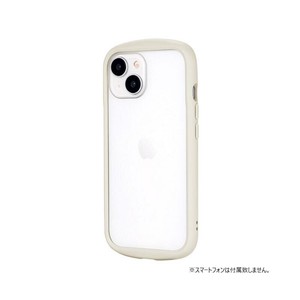 iPhone 15 耐衝撃ハイブリッドケース 「Cleary」 ミルクホワイト LN-IM23PLCWH