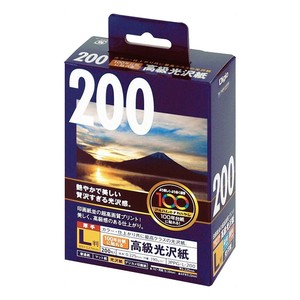 ナカバヤシ　100年台紙に貼れる光沢紙L　200　JPPG-L-200