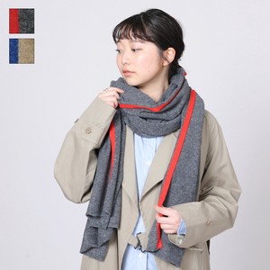 リューズニット 片側ラインのショール（2色）／ストール マフラー