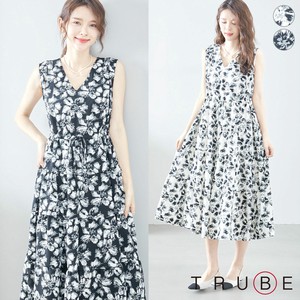 Casual Dress Sleeveless L One-piece Dress M 【2024NEW】