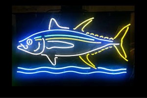 【ネオン】フィッシュ【魚】【さかな】【マグロ】【カツオ】【海】【飲食店】【BAR】【バー】【カフェ】