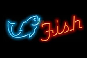 【ネオン】Fish【魚】【フィッシュ】【さかな】【海】【飲食店】【BAR】【バー】【カフェ】【ネオン