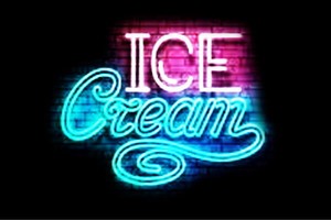 【ネオン】アイスクリーム【ソフトクリーム】【ICE CREAM】【アイス】【ジョッキ】【イラスト】【