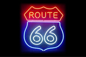 【ネオン】ROUTE 66【ルート66】【道路】【国道】【アメリカ】【道】【バー】【BAR】【カフェ