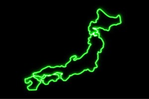 【ネオン】日本地図【地図】【ちず】【日本】【マップ】【MAP】【JAPAN】【ネオンライト】【電飾】