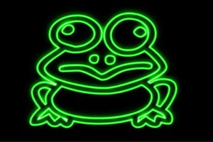 【ネオン】カエル全身【蛙】【かえる】【カエル】【フロッグ】【Frog】【動物】【アニマル】【ネオンラ