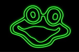 【ネオン】ぴょん吉【蛙】【かえる】【カエル】【フロッグ】【Frog】【動物】【アニマル】【ネオンライ