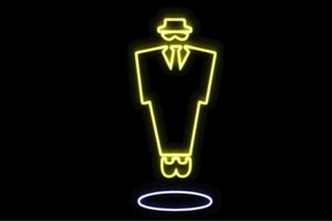 【ネオン】ジェントルマン【gentleman】【男性】【男】【トイレ】【公衆トイレ】【アイコン】【イ