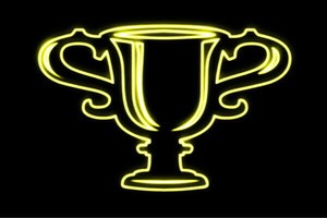 【ネオン】優勝カップ【優勝】【カップ】【トロフィー】【勝利】【アイコン】【イラスト】【ネオンライト】