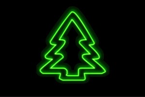 【ネオン】ツリー【tree】【クリスマス】【木】【き】【森】【森林】【山】【ネオンライト】【電飾】【
