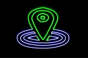 【ネオン】マップピン【2】【アイコン】【地図記号】【地点】【記号】【地図】【マップ】【ネオンライト】