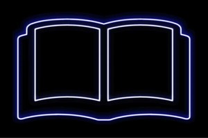 【ネオン】本【2】【ほん】【BOOK】【ブック】【読書】【アイコン】【PC】【パソコン】【ネオンライ