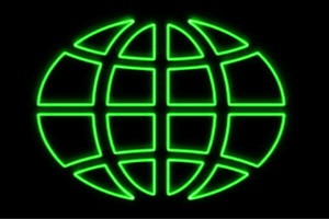 【ネオン】地球【ちきゅう】【Earth】【アース】【イラスト】【アイコン】【ネオンライト】【電飾】【