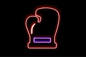 【ネオン】ボクシンググローブ【グローブ】【ボクシング】【ジム】【スポーツ】【アイコン】【イラスト】【