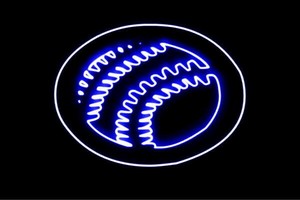 【ネオン】野球ボール【ボール】【野球】【ベースボール】【ぼーる】【球技】【スポーツ】【アイコン】【イ