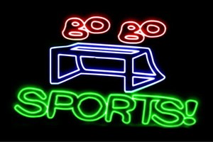 【ネオン】サッカーゴール【ゴール】【サッカー】【球技】【スポーツ】【アイコン】【イラスト】【ネオンラ