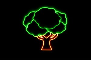 【ネオン】ツリー【5】【tree】【木】【き】【森】【山】【クリスマス】【アイコン】【ネオンライト】