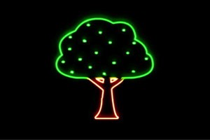 【ネオン】ツリー【7】【tree】【木】【き】【森】【山】【クリスマス】【アイコン】【ネオンライト】