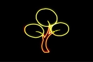 【ネオン】ツリー【12】【tree】【木】【き】【森】【山】【クリスマス】【アイコン】【ネオンライト