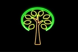 【ネオン】ツリー【14】【リーフ】【葉っぱ】【tree】【木】【き】【森】【山】【アイコン】【ネオン