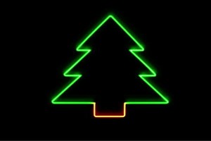 【ネオン】ツリー【21】【tree】【木】【き】【森】【植物】【クリスマス】【アイコン】【ネオンライ