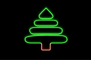 【ネオン】ツリー【23】【tree】【木】【き】【森】【植物】【クリスマス】【アイコン】【ネオンライ