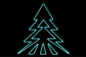 【ネオン】ツリー【26】【tree】【木】【き】【森】【植物】【クリスマス】【アイコン】【ネオンライ