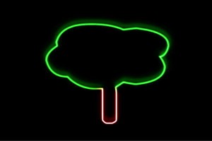 【ネオン】ツリー【31】【tree】【木】【き】【森】【植物】【クリスマス】【アイコン】【ネオンライ