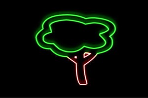 【ネオン】ツリー【35】【tree】【木】【き】【森】【植物】【クリスマス】【アイコン】【ネオンライ