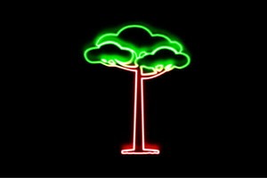 【ネオン】松の木【4】【松】【ツリー】【tree】【木】【き】【盆栽】【植物】【庭】【ネオンライト】