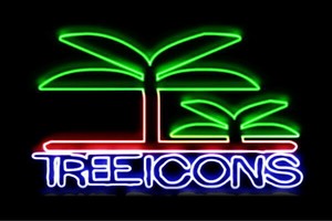 【ネオン】ツリー【46】【tree】【木】【き】【森】【植物】【クリスマス】【アイコン】【ネオンライ