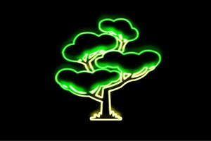 【ネオン】松の木【7】【松】【ツリー】【tree】【木】【き】【盆栽】【植物】【庭】【ネオンライト】