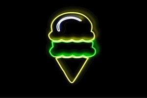 【ネオン】アイスクリーム【24】【ソフトクリーム】【ICE CREAM】【アイス】【アイコン】【ネオ