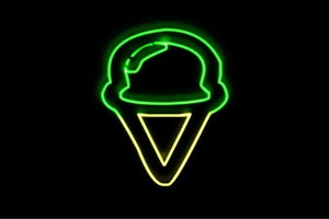 【ネオン】アイスクリーム【25】【ソフトクリーム】【ICE CREAM】【アイス】【カフェ】【アイコ