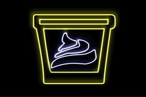【ネオン】ソフトクリーム【11】【ICE CREAM】【アイスクリーム】【アイス】【イラスト】【ネオ
