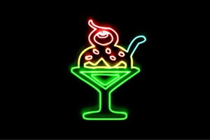【ネオン】パフェ【13】【アイスクリーム】【ICE CREAM】【アイス】【アイコン】【デザート】【