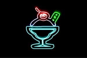 【ネオン】パフェ【14】【アイスクリーム】【ICE CREAM】【アイス】【アイコン】【デザート】【