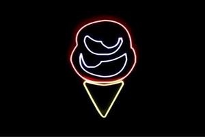 【ネオン】アイスクリーム【32】【ソフトクリーム】【ICE CREAM】【アイス】【カフェ】【アイコ