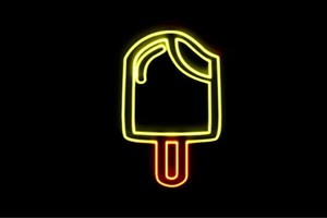 【ネオン】アイスクリーム【33】【アイスキャンディー】【ICE CREAM】【アイス】【アイコン】【