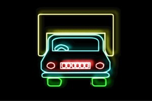 【ネオン】くるま【2】【車】【クルマ】【カー】【ディーラー】【乗り物】【アイコン】【イラスト】【ネオ