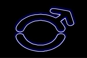 【ネオン】オス【男性】【男】【おとこ】【記号】【性別】【異性】【アイコン】【イラスト】【ネオンライト