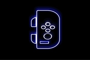 【ネオン】コントローラー【11】【ゲーム】【げーむ】【テレビゲーム】【GAME】【アイコン】【ネオン