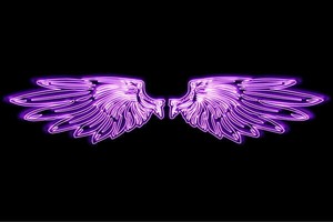 【ネオン】ウイング【6】【羽】【翼】【はね】【つばさ】【WING】【フェザー】【天使】【ネオンライト