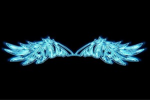 【ネオン】ウイング【8】【羽】【翼】【はね】【つばさ】【WING】【フェザー】【天使】【ネオンライト