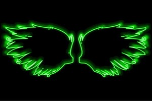 【ネオン】ウイング【34】【羽】【翼】【はね】【つばさ】【WING】【フェザー】【天使】【ネオンライ