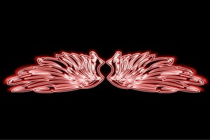 【ネオン】ウイング【57】【羽】【翼】【はね】【つばさ】【WING】【フェザー】【天使】【ネオンライ