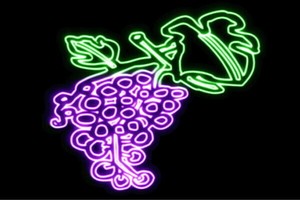 【ネオン】葡萄【ぶどう】【ブドウ】【グレープ】【フルーツ】【トロピカル】【果物】【くだもの】【ネオン