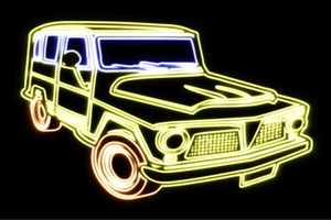 【ネオン】車【74】【くるま】【クルマ】【カー】【CAR】【自動車】【ディーラー】【四駆】【アメ車】