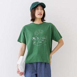 【2024春夏新作 kermu】10518 リサイクルコットンいろいろパン刺繍Tシャツ